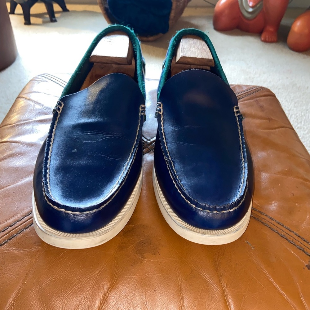 Polo Ralph Lauren Barx Two-Toned Leather Boat Shoe Size 11D🔥
